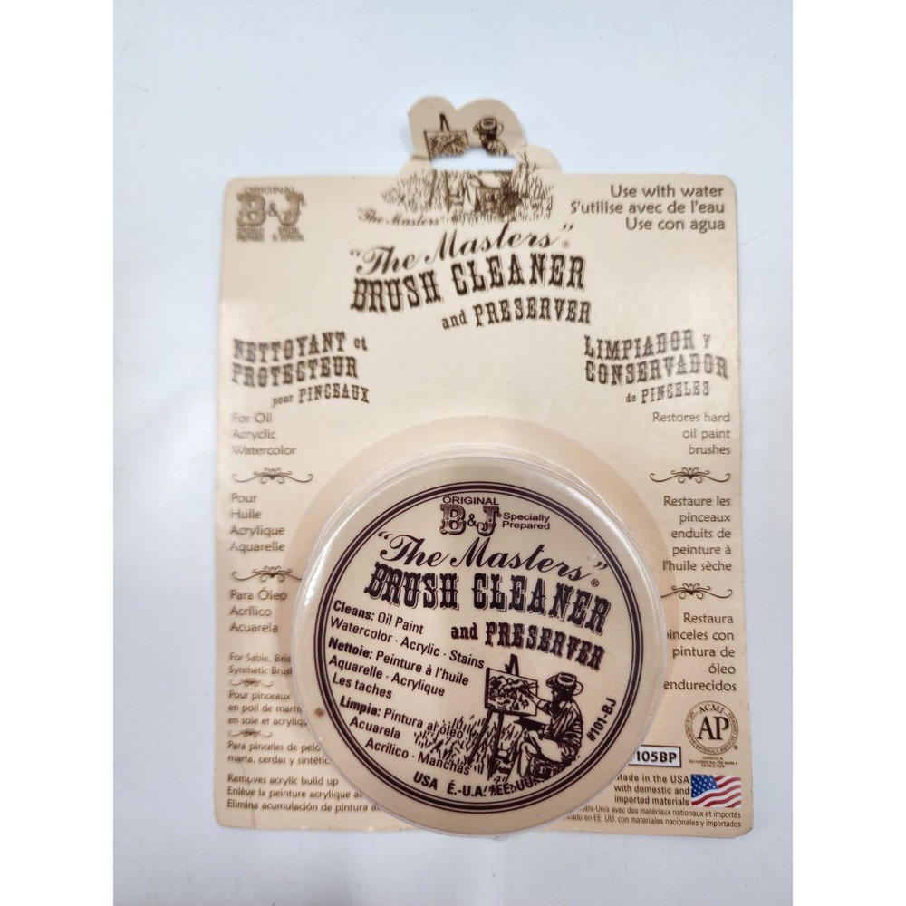 Vintage NOS General Pencil The Masters Brush Cleaner and Preserver 2.5 oz NEW